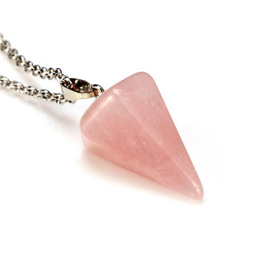 Natural Stone Cone  Necklace